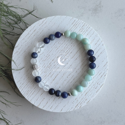 Halschakra – Ausdruck & Kommunikation Armband