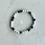 ZODISTONE Yin-Yang Balance Armband (Howlith & Obsidian)