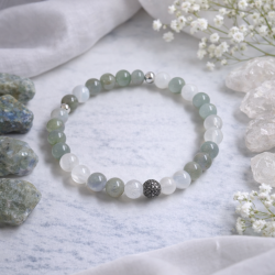 Labradorit & Mondstein Armband | Schutz & Intuition | ZodiStone