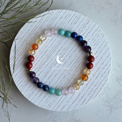 Zodistone 7 Chakra Harmonie Armband (7 Steine)