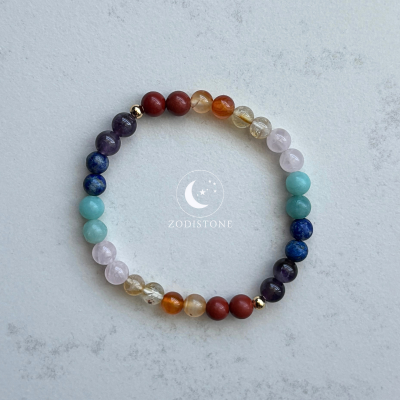 Zodistone 7 Chakra Harmonie Armband (7 Steine)